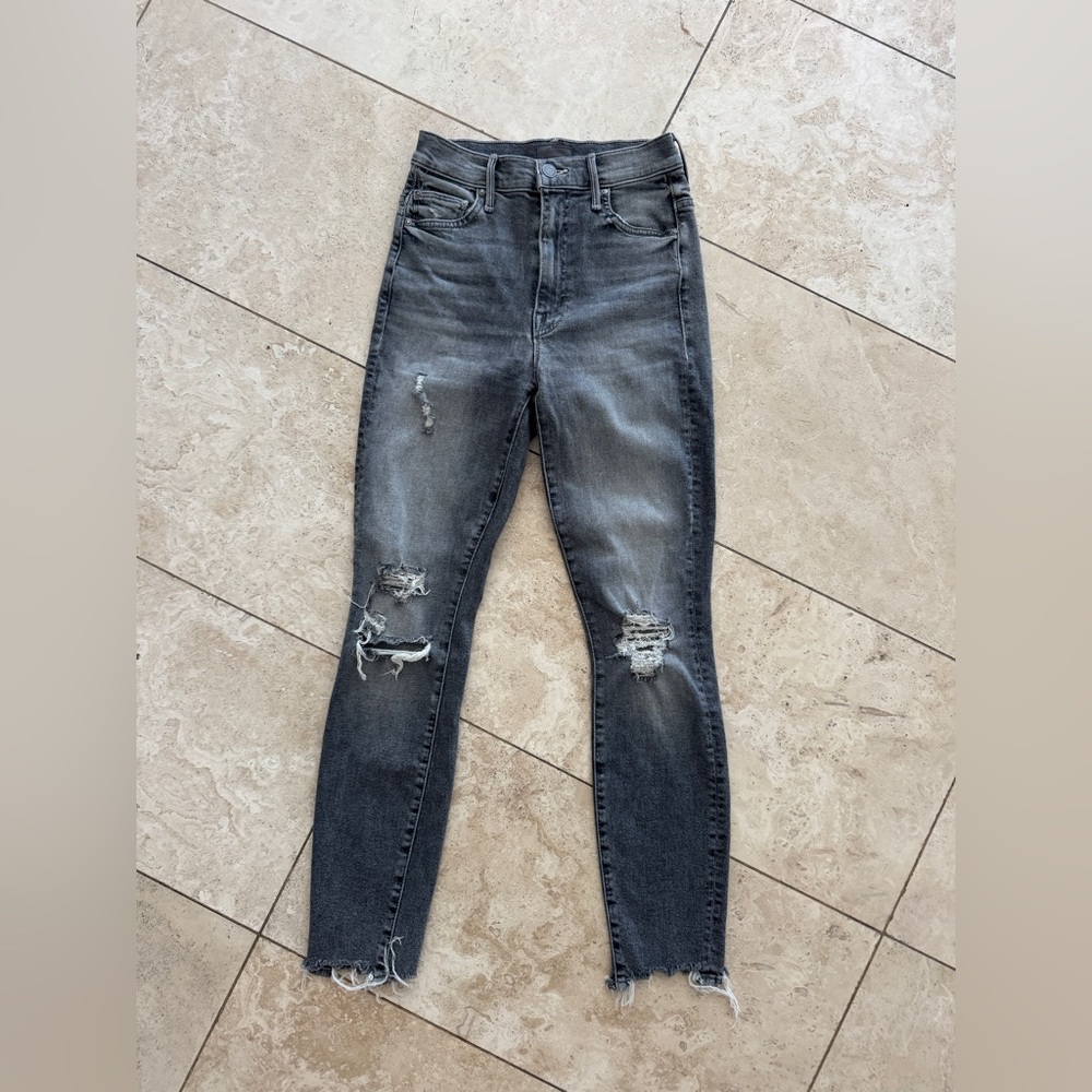 Mother Distressed Gray Women's Jeans size 25
